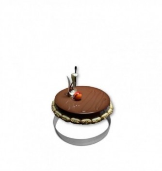 Cercle Mousse Pâtisserie Inox - Ø 16cm - H 4cm