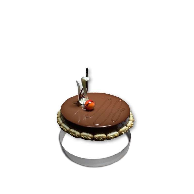 Cercle Mousse Pâtisserie Inox - Ø 18cm - H 4cm