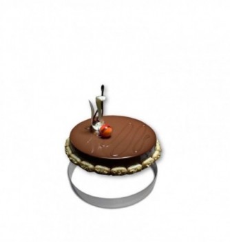 Cercle Mousse Pâtisserie Inox - Ø 18cm - H 4cm