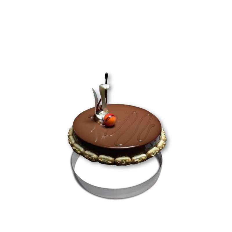 Cercle Mousse Pâtisserie Inox - Ø 20cm - H 4cm