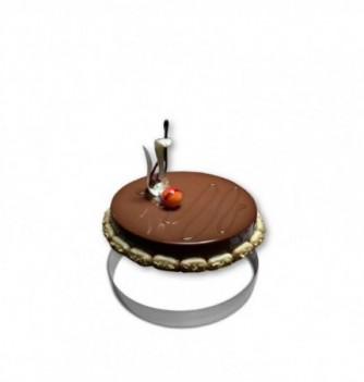 Cercle Mousse Pâtisserie Inox - Ø 20cm - H 4cm