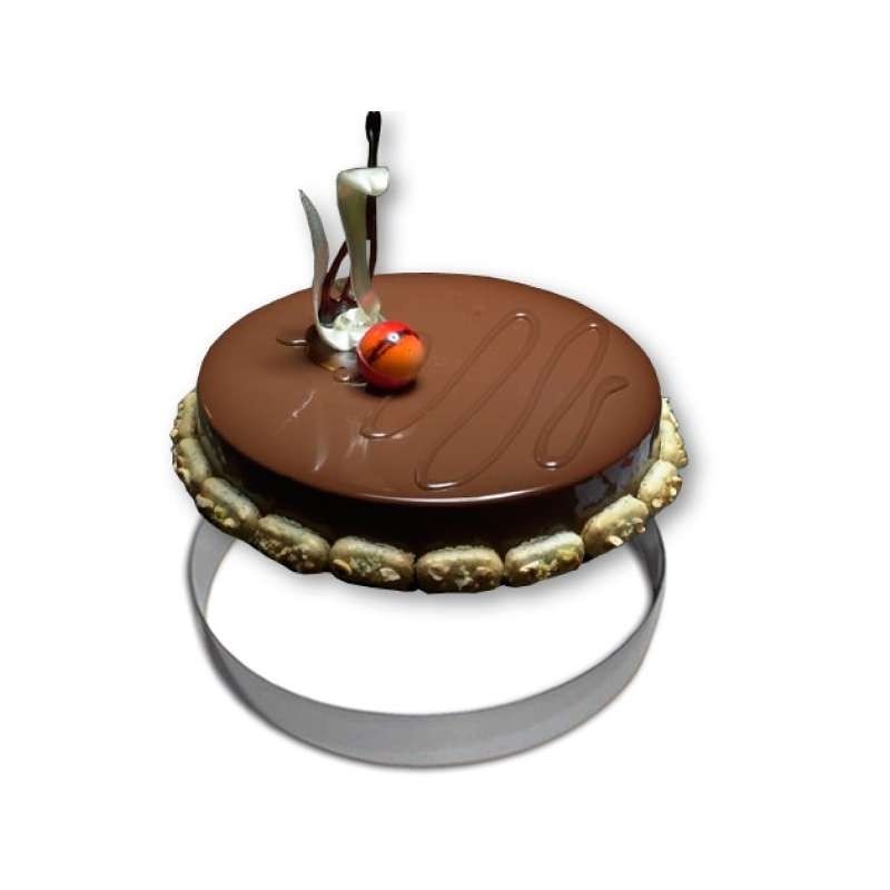 Cercle Mousse Pâtisserie Inox - Ø 30cm - H 4cm