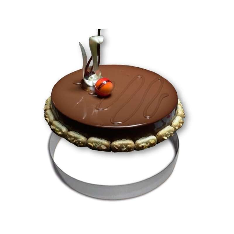 Cercle Mousse Pâtisserie Inox - Ø 32cm - H 4cm