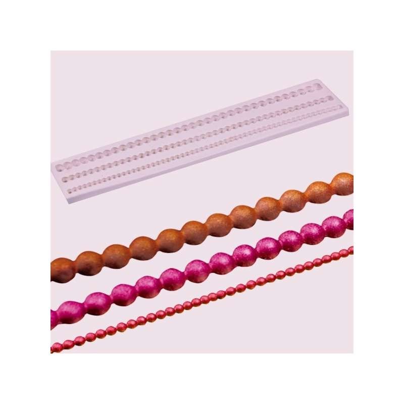 Silicone Mould - 3 Cords Pearls (290x8,6 & 5mm)
