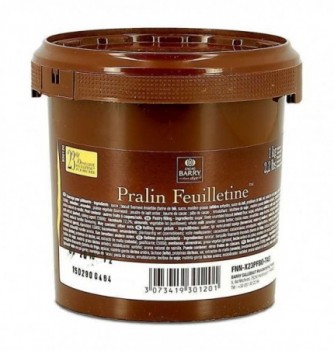 Pralin Feuilletine 1kg Barry - Chocolat au Lait - 23% pailleté feuilletine