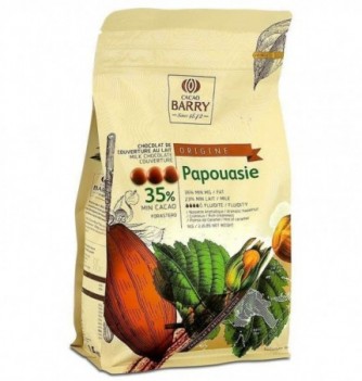 Chocolat de Couverture 1kg Barry - Lait Papouasie 35.7% Cacao