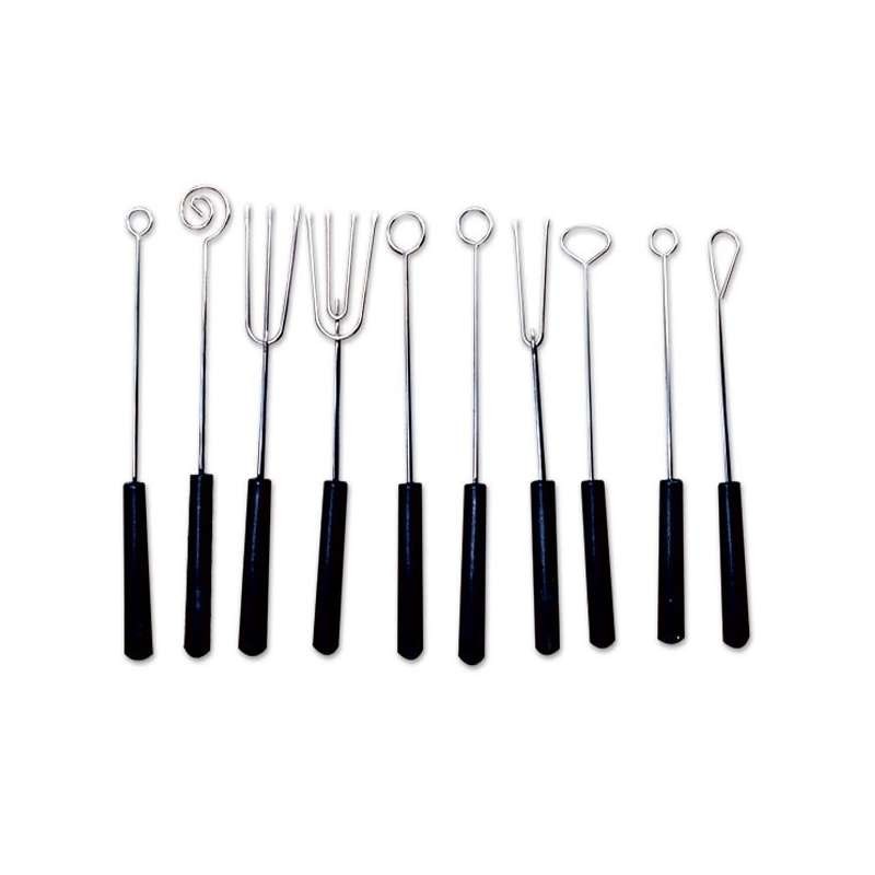 Set of 10 Chocolate Forks