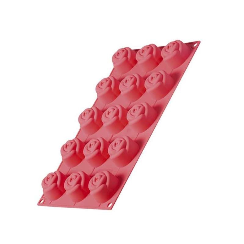 Moule Rose Silicone 15pcs 43mm