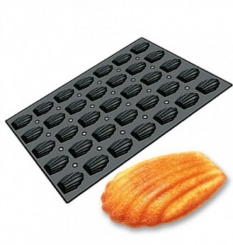 Professional Silicone Mould - 35 Madeleines (50x47,8x17mm)