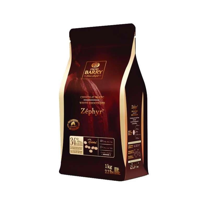 Chocolat de Couverture 1kg Barry - Blanc Zephyr