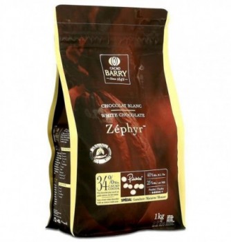 Chocolat de Couverture 1kg Barry - Blanc Zephyr