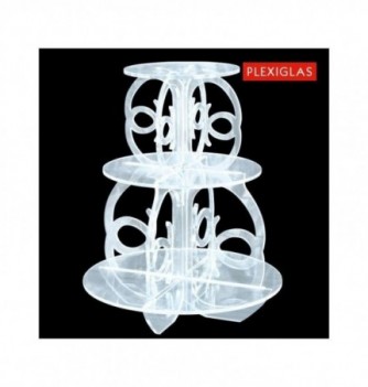 Plexiglass Cake Display - Arabesque (45xH. 55 cm)