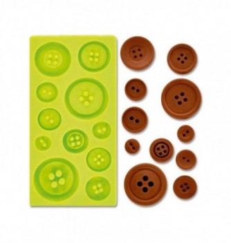 Moule Silicone Assortiment de Boutons