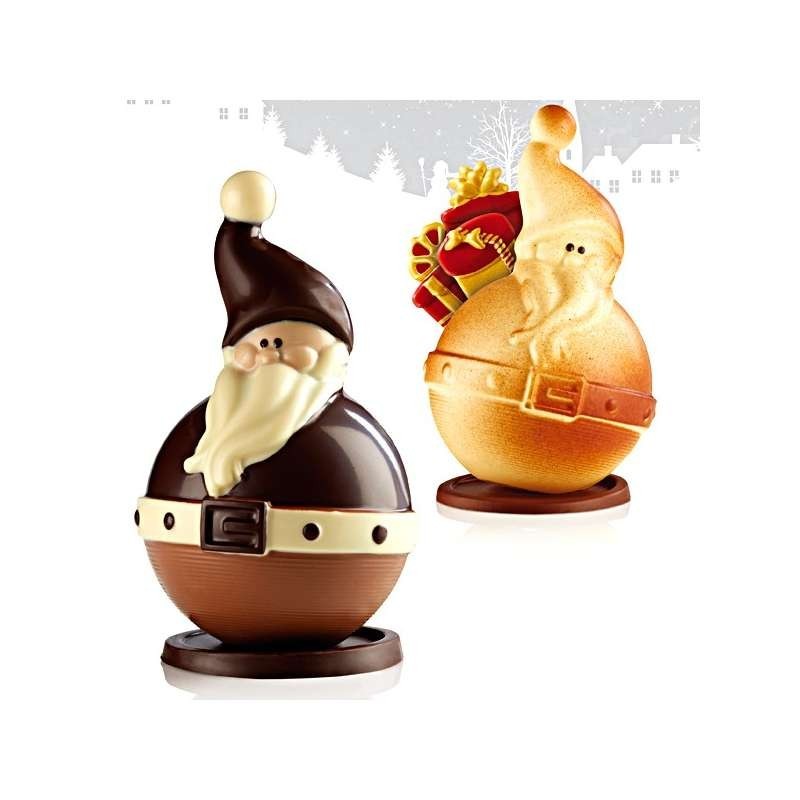 Chocolate Mould - Set of 2 Santa Claus Ball
