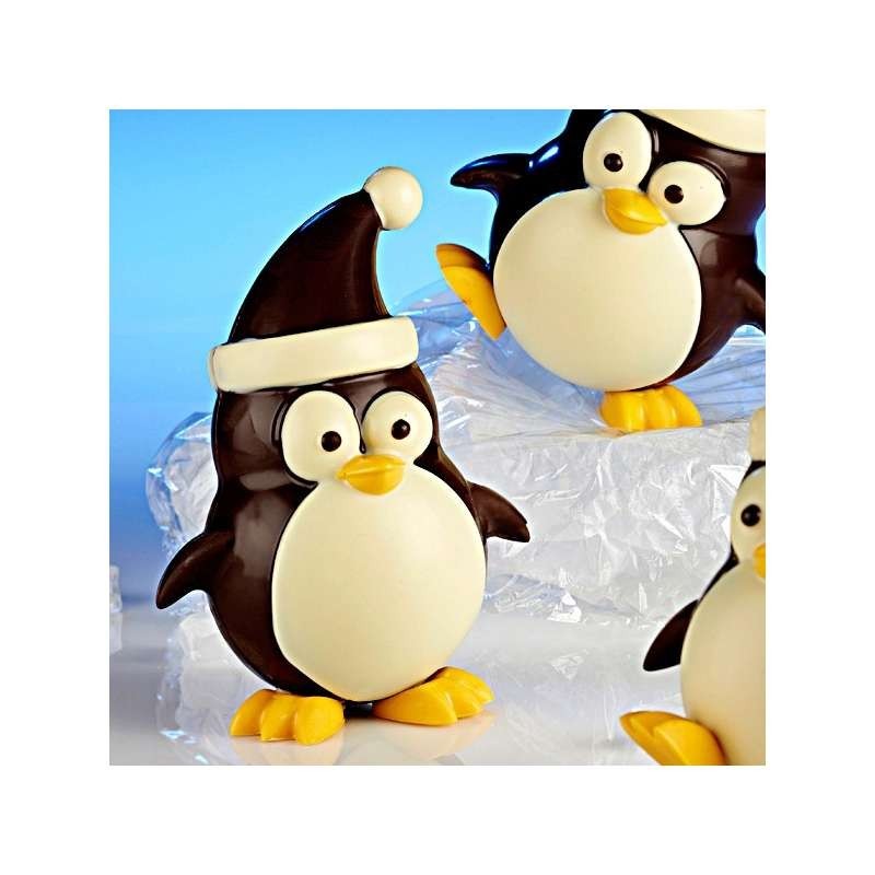 Moule Chocolat Noël Pingouin avec Bonnet