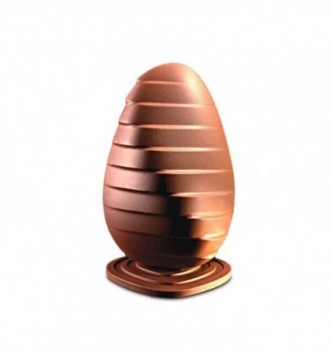 Chocolate Mold - Set of Striped Eggs with bases 200mm