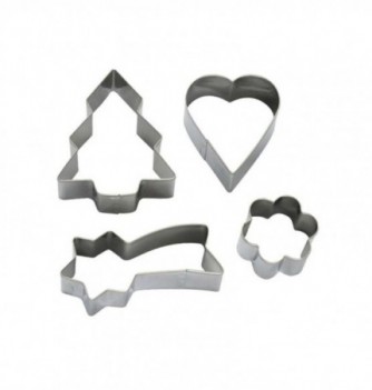 Christmas Theme Cutters: Stars, Christmas Tree, Heart,...