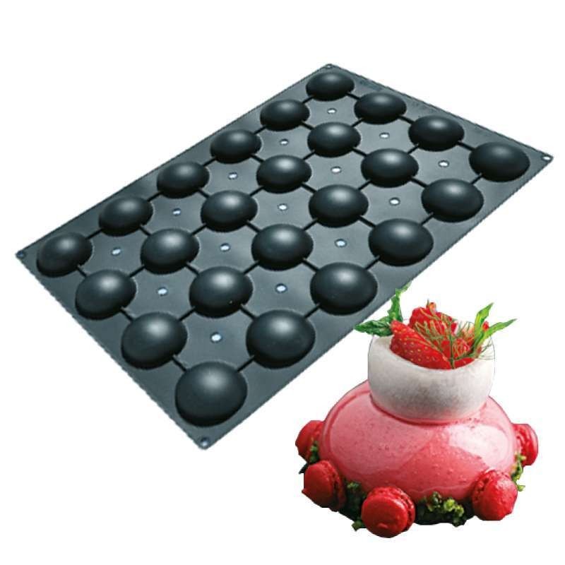 Professional Silicone Mould - 24 Semi-Sphere