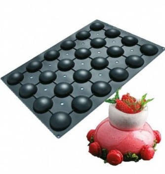 Professional Silicone Mould - 24 Semi-Sphere