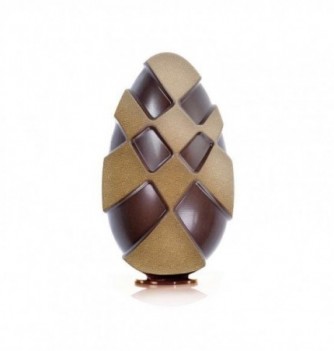 Chocolate mold - Double Texture Egg - 2 pcs