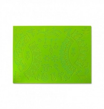 Lace Silicone Mould - Christmas Frieze