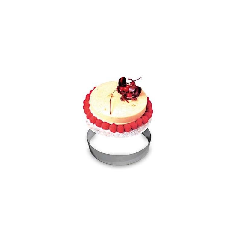 Cercle Mousse Pâtisserie Inox - Ø 7cm - H 4,5cm