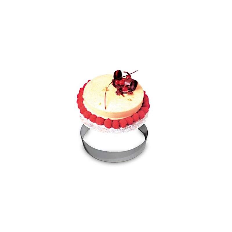 Cercle Mousse Pâtisserie Inox - Ø 7,5cm - H 4,5cm