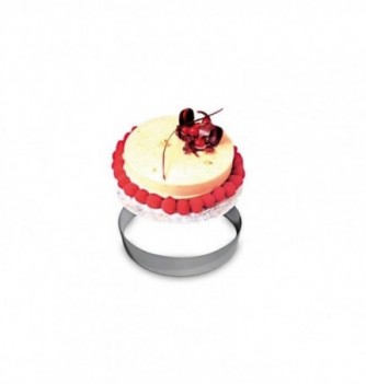 Cercle Mousse Pâtisserie Inox - Ø 8cm - H 4,5cm