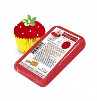 Pâte à Sucre Rouge Vif - Déco Relief - 250g