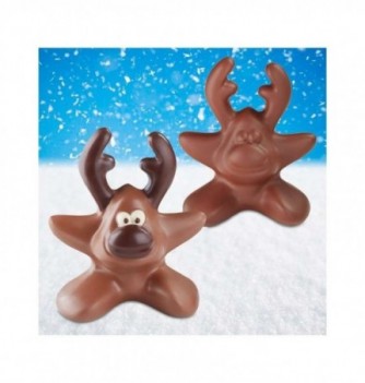 Chocolate Mould - Set of 2 Reindeers Stars