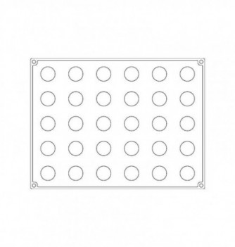 Silicone Mould - Pavoflex Sphere (Ø30mm - 14 ml - 30 pcs)