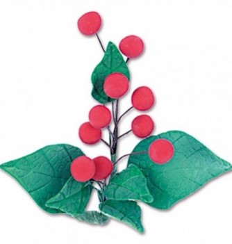 Gumpaste Flowers - Holly 3 Bunches