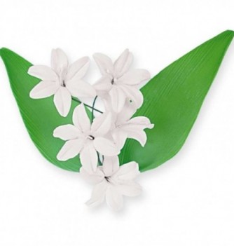 Bouquet de Fleur en Pastillage Lily Blanc