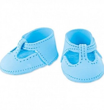 Gumpaste decoration - Blue Shoes 6x4.5cm
