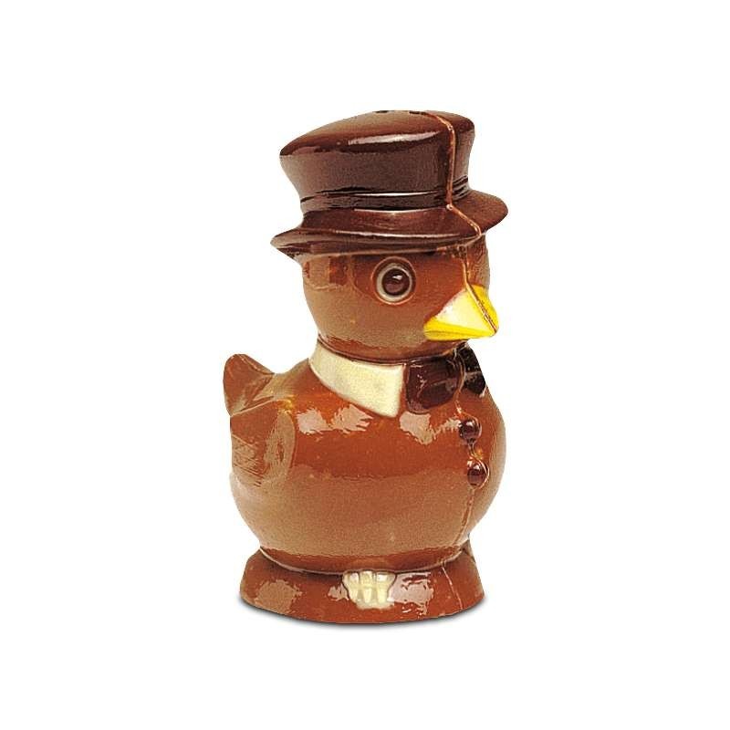 Moule Chocolat Monsieur Canard avec Chapeau 125mm