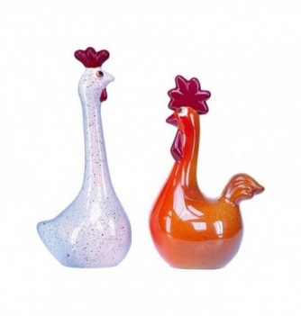 Chocolate Mould - Hen & Rooster Duo (Diam.114x187mm -...