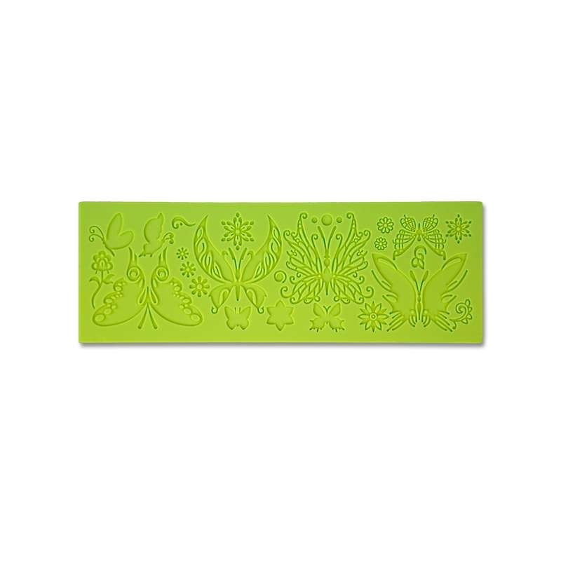 Lace Silicone Mould - Butterflies Frieze