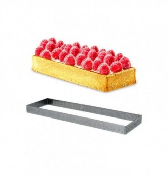 Rectangular Micro Perforated Stainless Steel Frame 19x7x2cm 