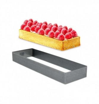 Rectangle Inox Pâtisserie 29x9cm Micro-Perforé ht.3.5cm