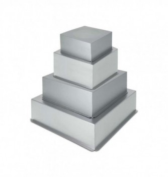 Set of 4 Square Moulds for Wedding Cake