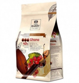 Chocolat de Couverture 1kg Barry - Lait Ghana 40.5% Cacao