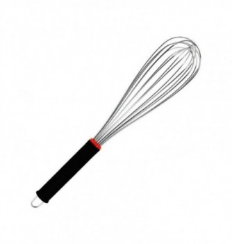 Stainless Steel Whisk with Rubber Handle - 36cm