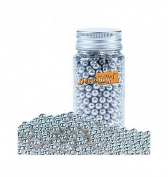 Sugar Decorations - Silver Big Pearls