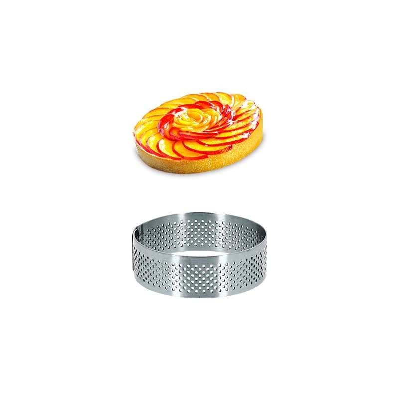 Cercle Inox Pâtisserie Micro-Perforé - Ø 7cm - H 2cm