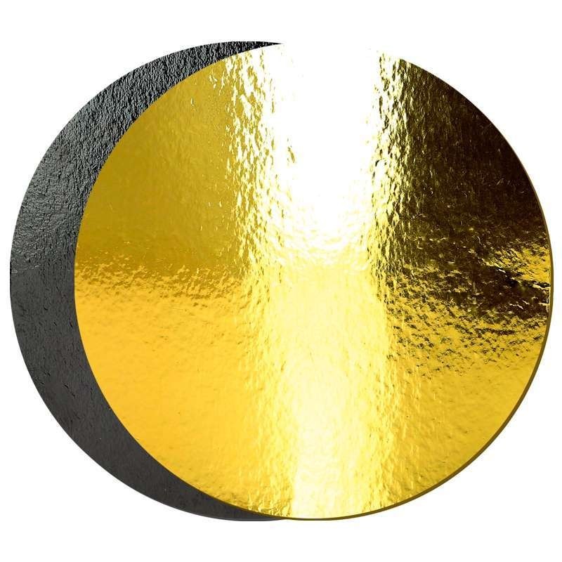 x10 Gold/Black Round Cardboard Cake Base (36cm)