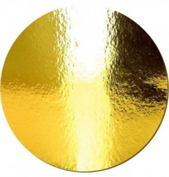 x10 Gold/Black Round Cardboard Cake Base (40cm)