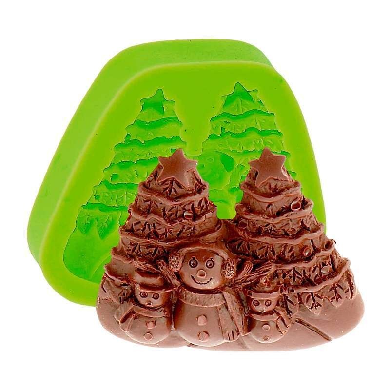 SAPIN OURSONS 5.5x6.5cm