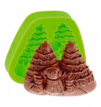 SAPIN OURSONS 5.5x6.5cm