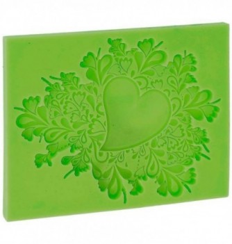 Silicone Mould - Floral Heart (13.5x11cm)