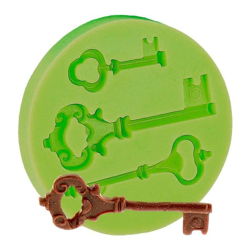 Silicone Mould - Keys (x3)